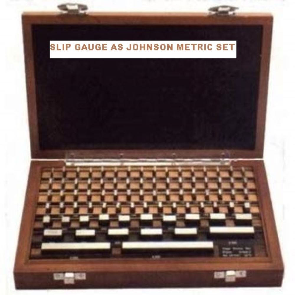 SLIP GAUGE AS JOHNSON METRIC SET OF 87 PIECES